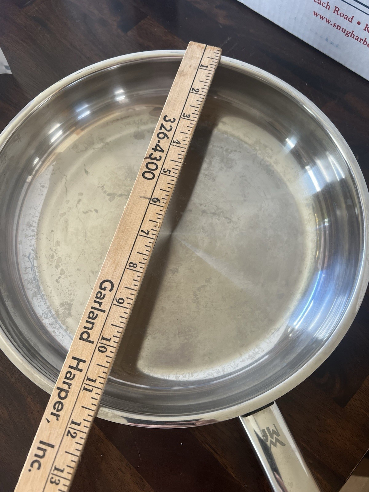 WMF Frying pan uncoated Ø 24cm Profi Made in Germany Pouring Rim Stainless Steel