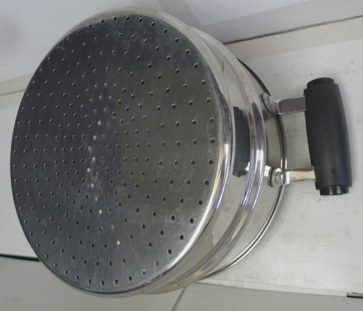 Stainless Steamer Pot Insert with 2 Handles 9 1/4″ – 9 1/2″ Inside Pot Diameter
