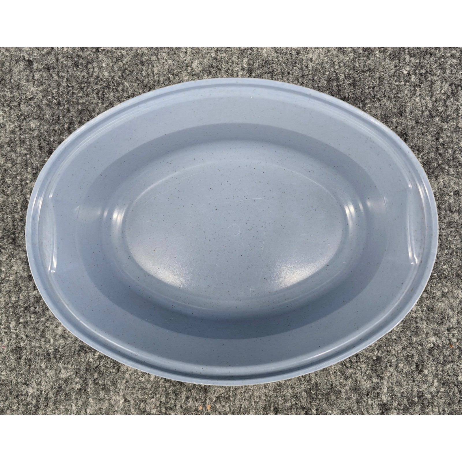 Vtg Rubbermaid Microwave Casserole Dish 36oz Slate Blue 1988 Servin Saver 0346