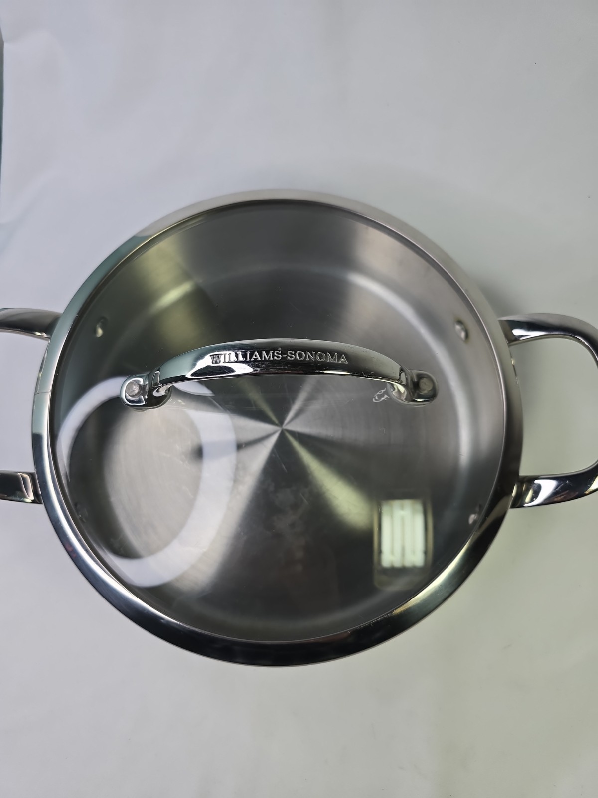 Williams Sonoma Hestan 3 QT Stainless Steel 9.5″ Casserole Pan Pot Italy #1014T