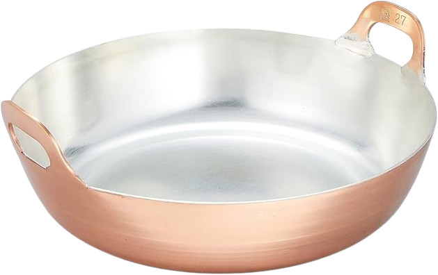 Copper Large Deep Frying Pot 45cm professional use Made in Japan Endo Shoji