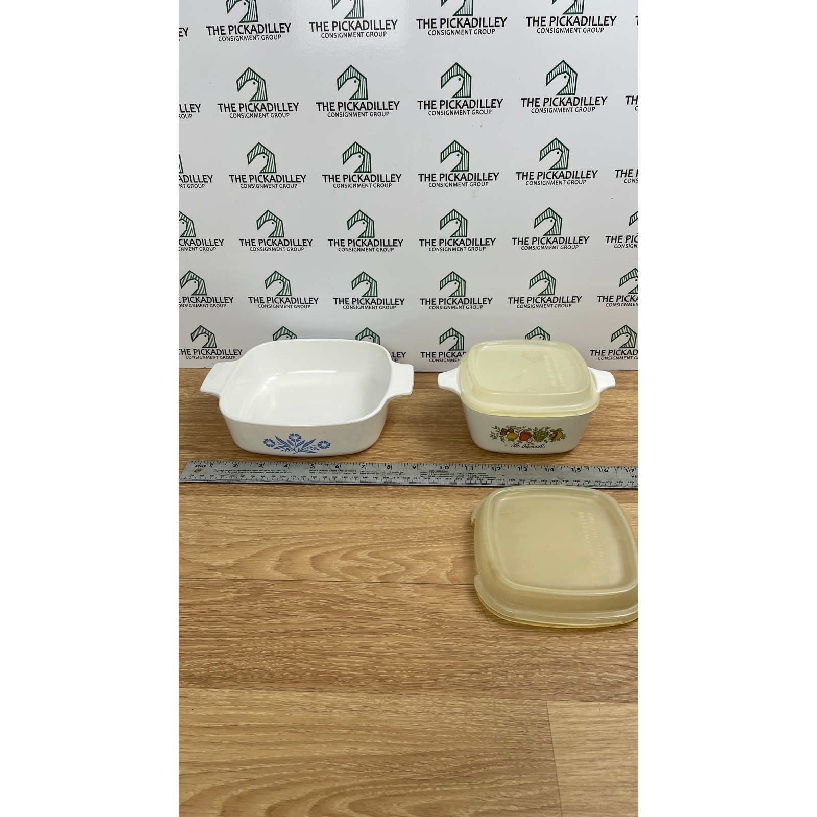 Corning Ware Blue Cornflower Spice O Life Casserole Set with Lids 8 Pieces
