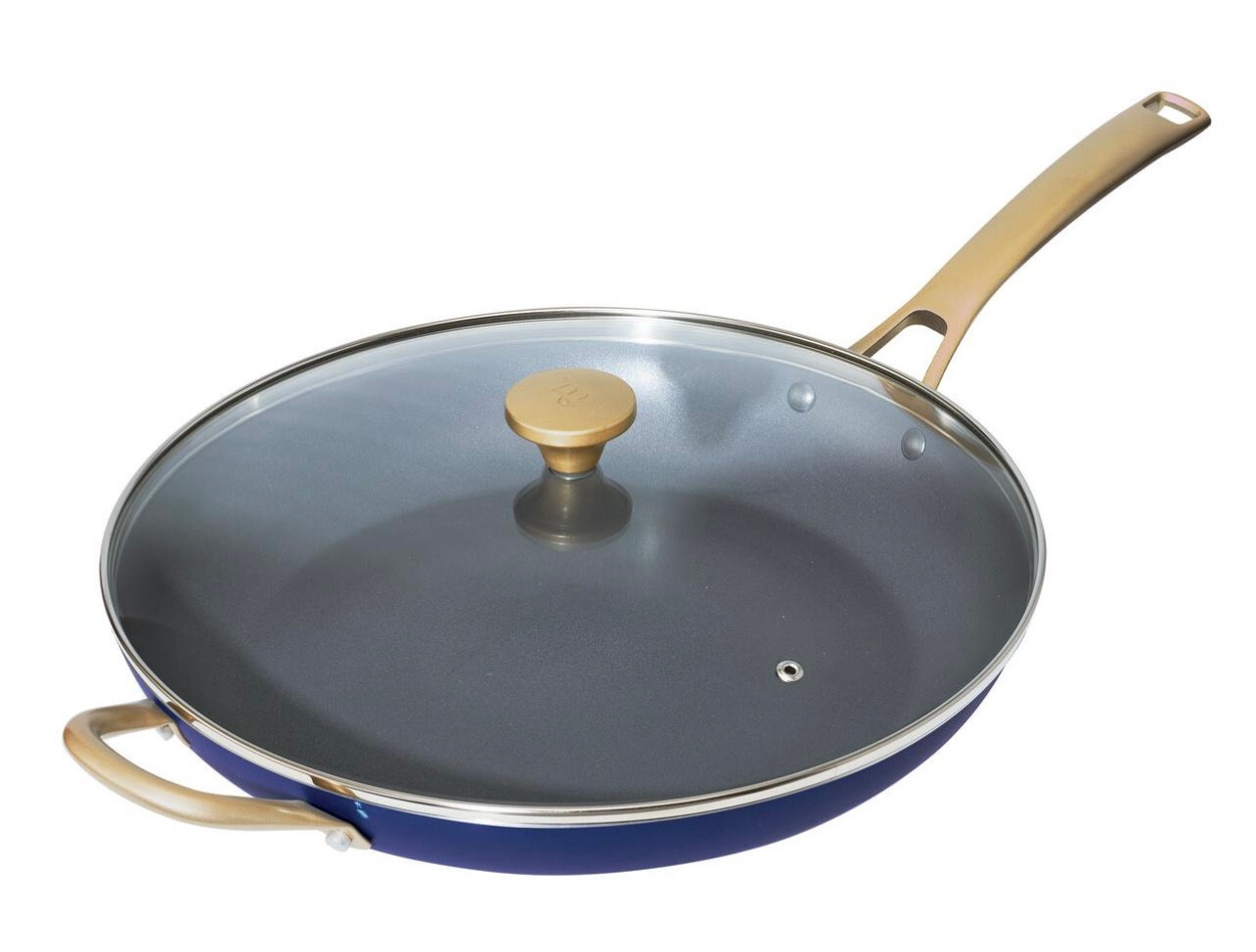 BEAUTIFUL BY DREW BARRYMORE 13″ Covered Fry Pan – Blueberry