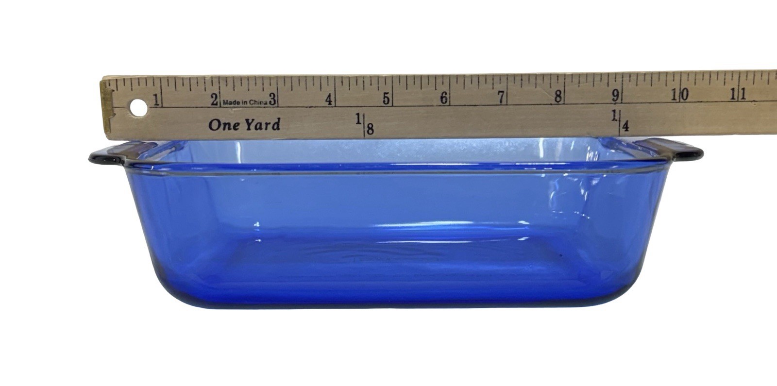 Pyrex Cobalt Blue 2 Qt Square Baking Dish 222-R 8×8 Vintage Glass Oven USA
