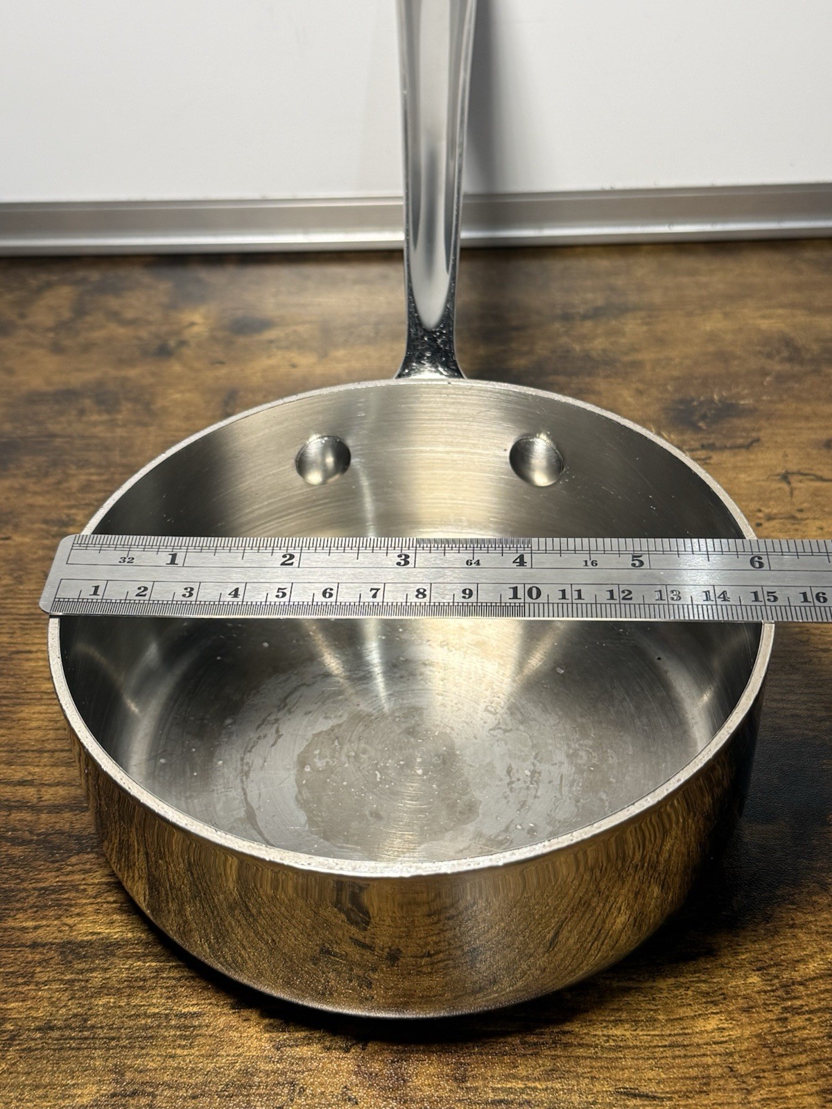 All-Clad Master Chef Metal Stainless Steel 1 Qt Saucier/Sauce Pan – No Lid