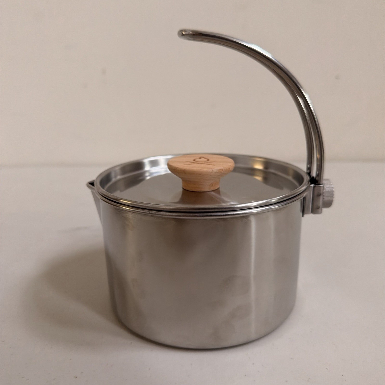 Stainless Steel 1.2L Saucepan w/ Lid, Double Handle, Silver Round