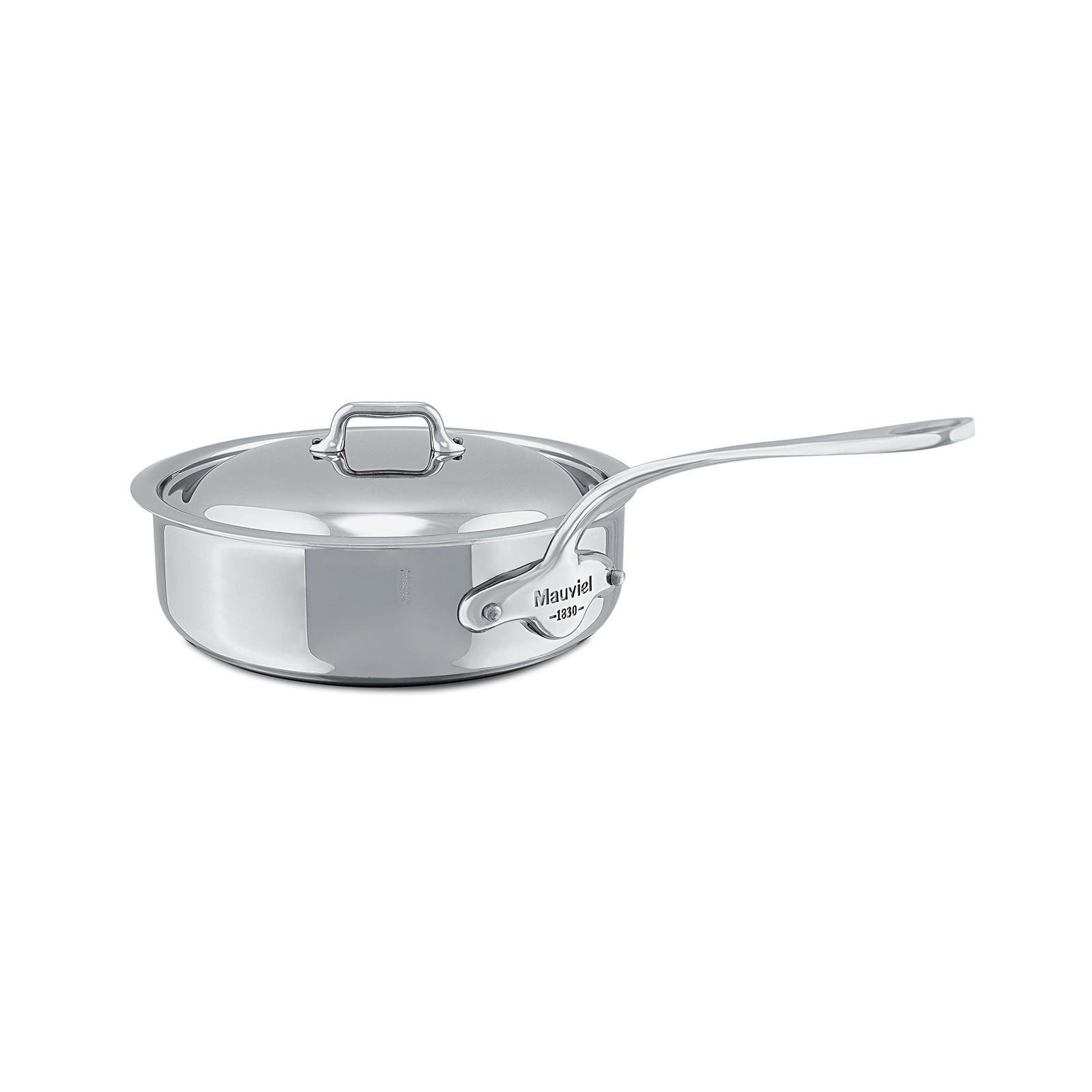 Mauviel M’Cook 3.2 qt. Stainless Steel Saute Pan & Lid