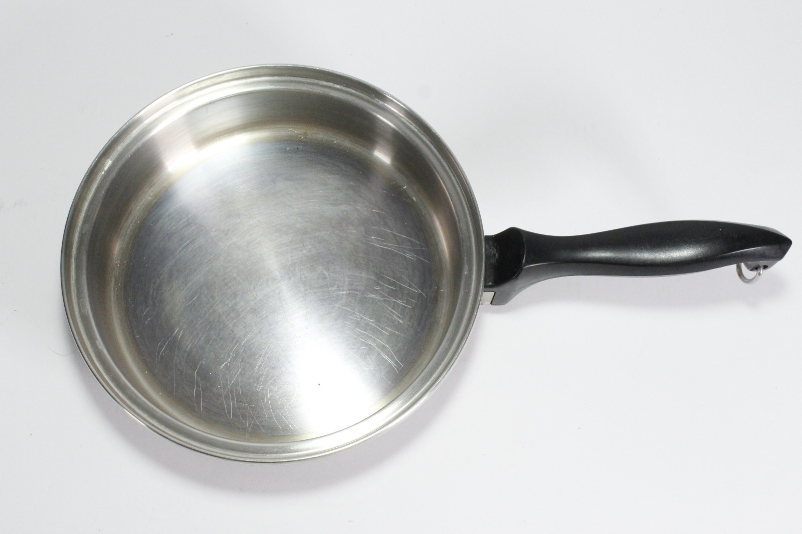 Chef’s Ware Townecraft 8″ Skillet Frying Pan Multi-Core T-304 Stainless USA Vtg