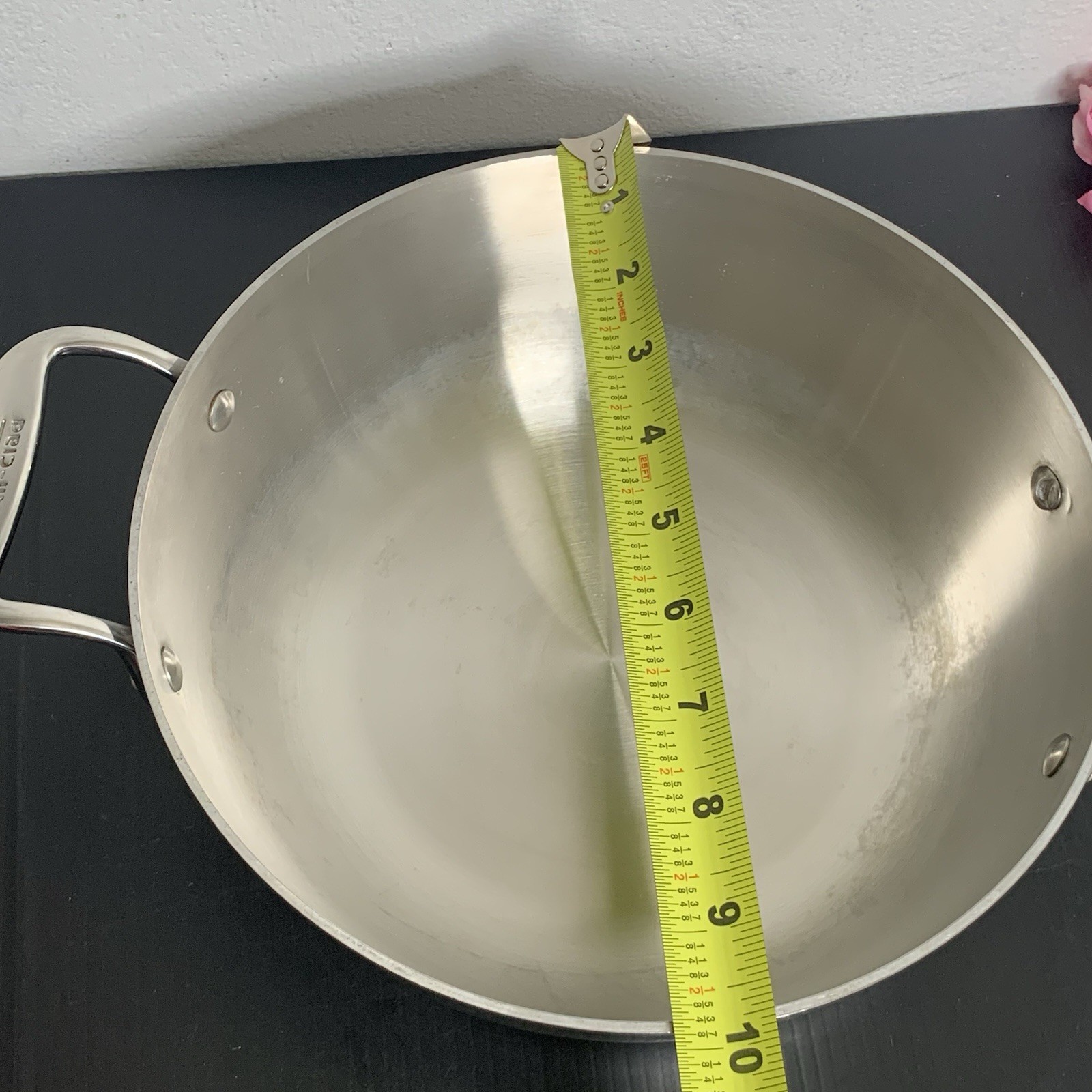 All-Clad – D3 Stainless Steel Fry Pan with Lid – Double Handle