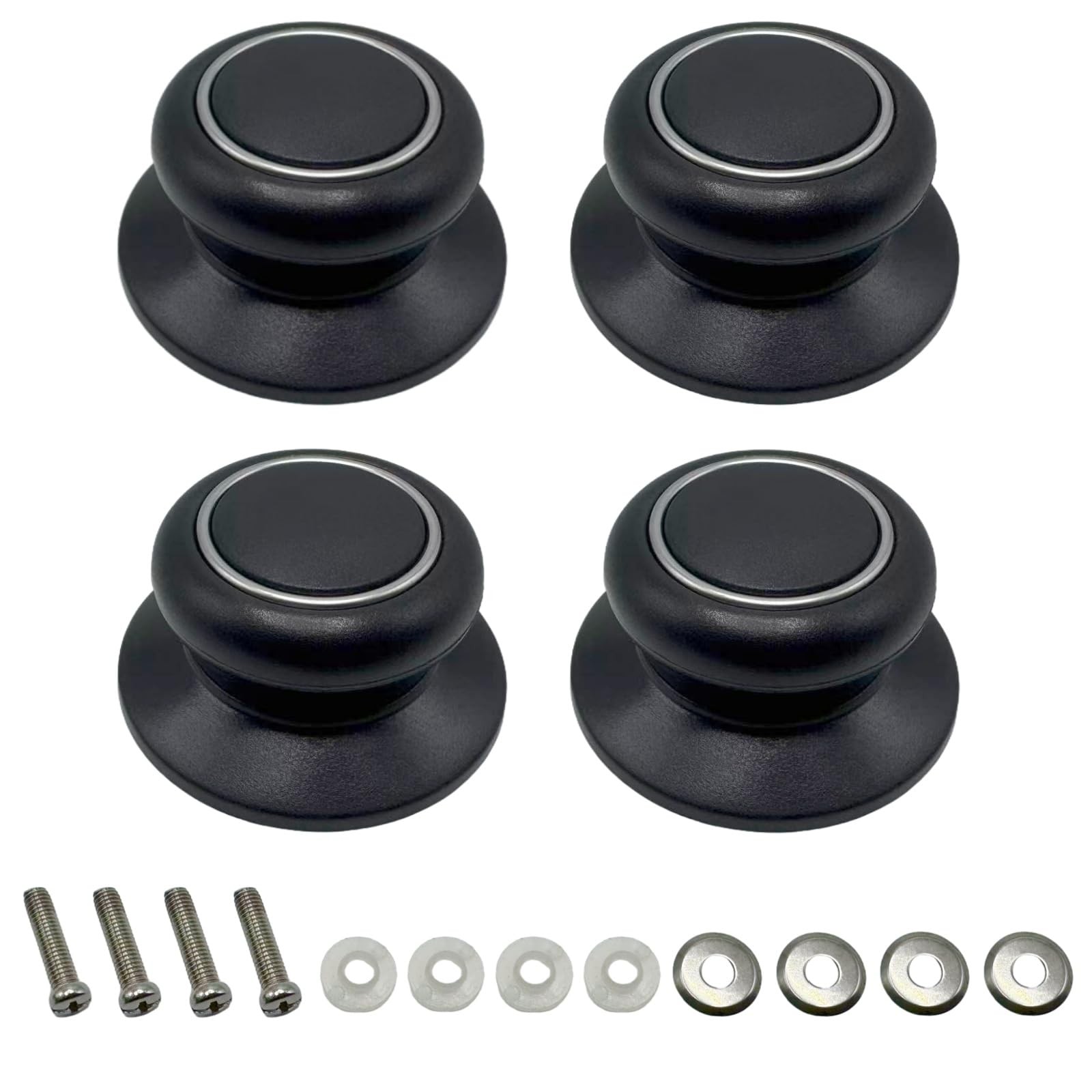 4 Pcs Pot Lid Top Replacement Knob Universal Pot Lid Knob Handle for Pots Pans