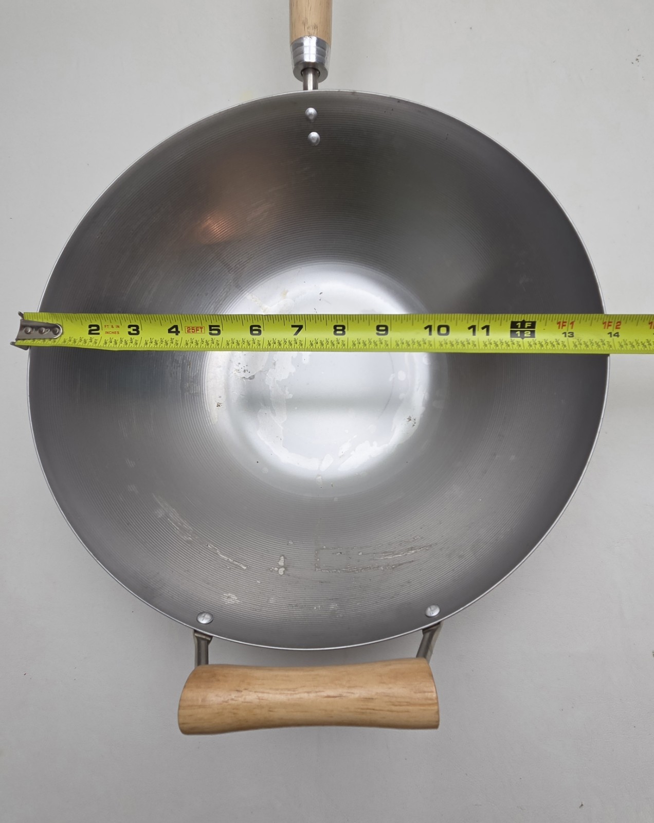 Helen Chen Wok Flat Bottom Carbon Steel Asian Kitchen With Lid 14″