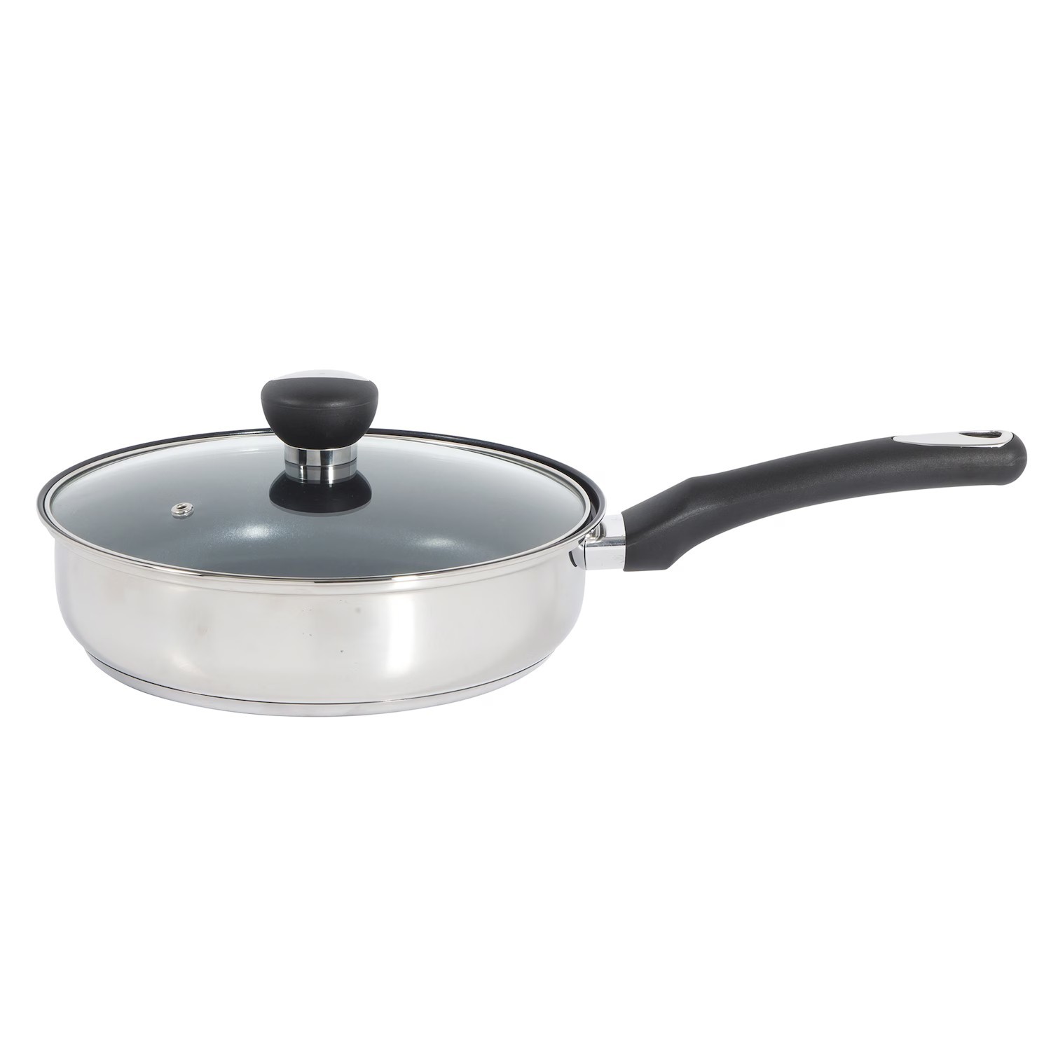 Oster Baldwyn 10-Piece Stainless Steel Nonstick Cookware Set with Glass Lids