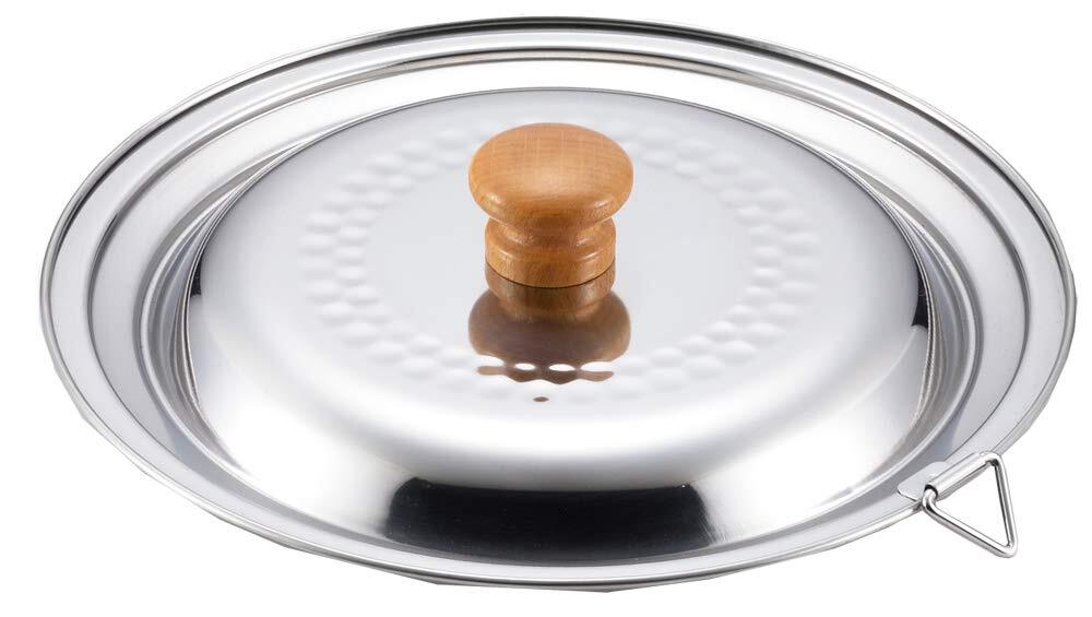 Yoshikawa Stainless steel Yukihira pot dual-purpose lid 18-20cm YH9498
