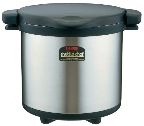 Thermos Vacuum Insulated Cooker Shuttle Chef 8.0L Black KPS-8001 BK Non-Stick