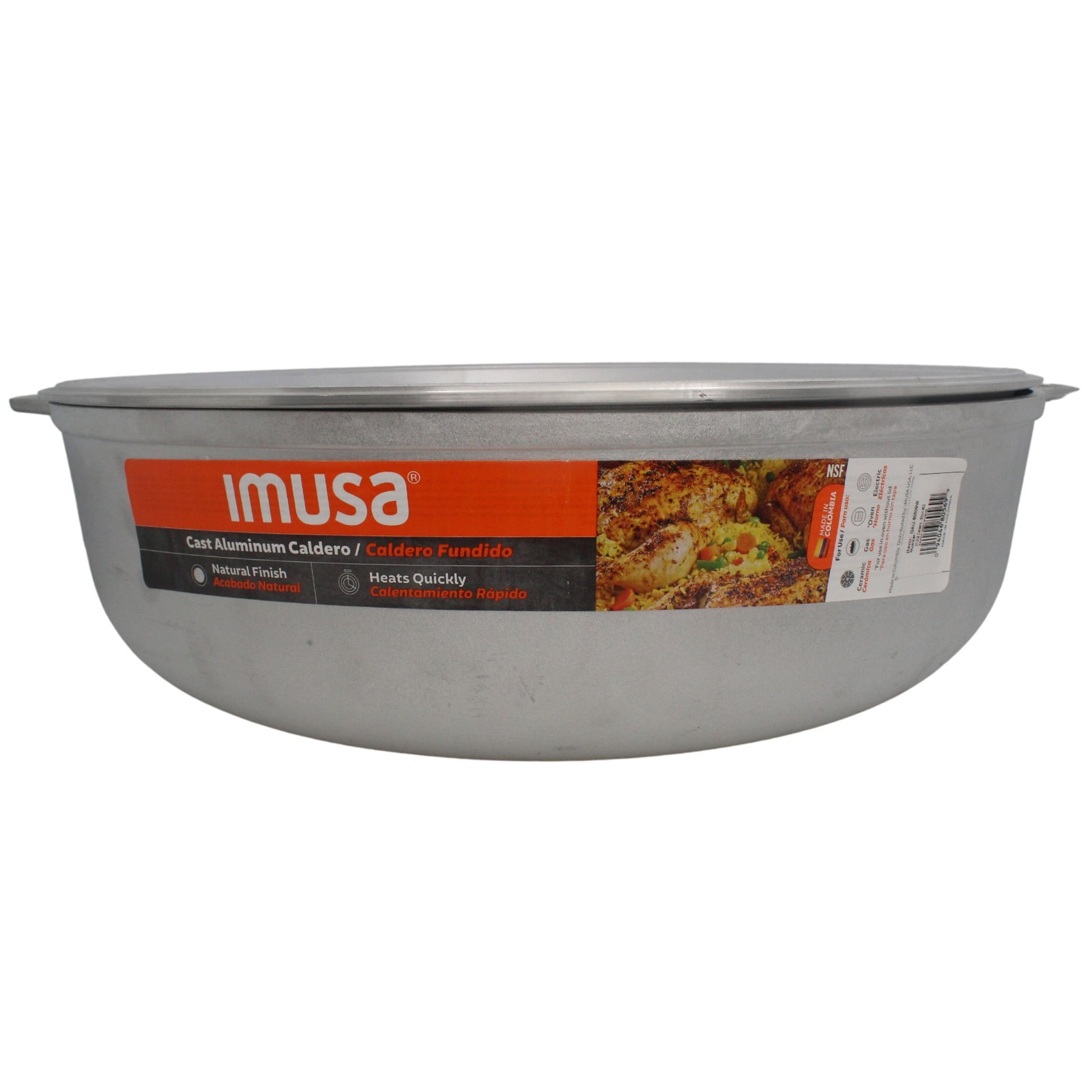 Large 27qt Cast Aluminum Caldero Pot 50cm Heavy Duty Cooking Stew Pot