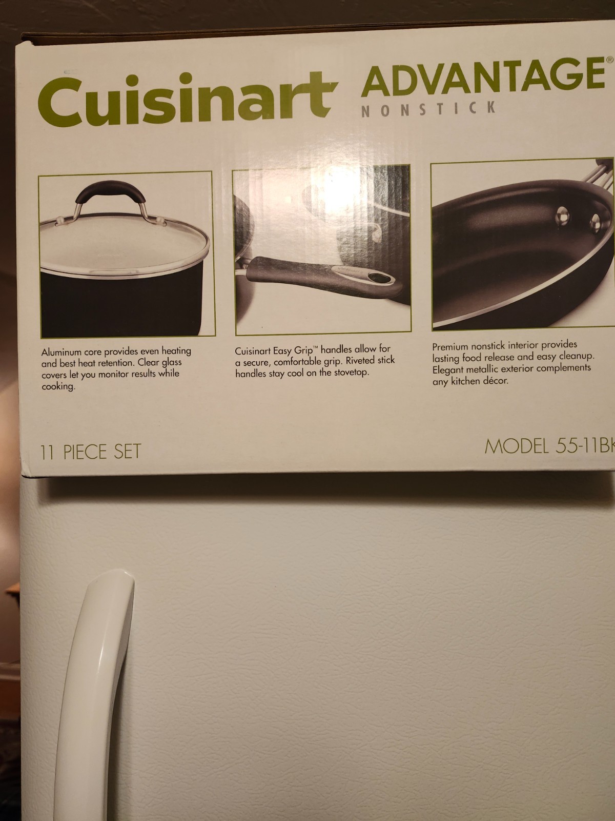 Cuisinart ADVANTAGE 11 pc Nonstick set Black Model 55-11BK FREE SHIPPING!