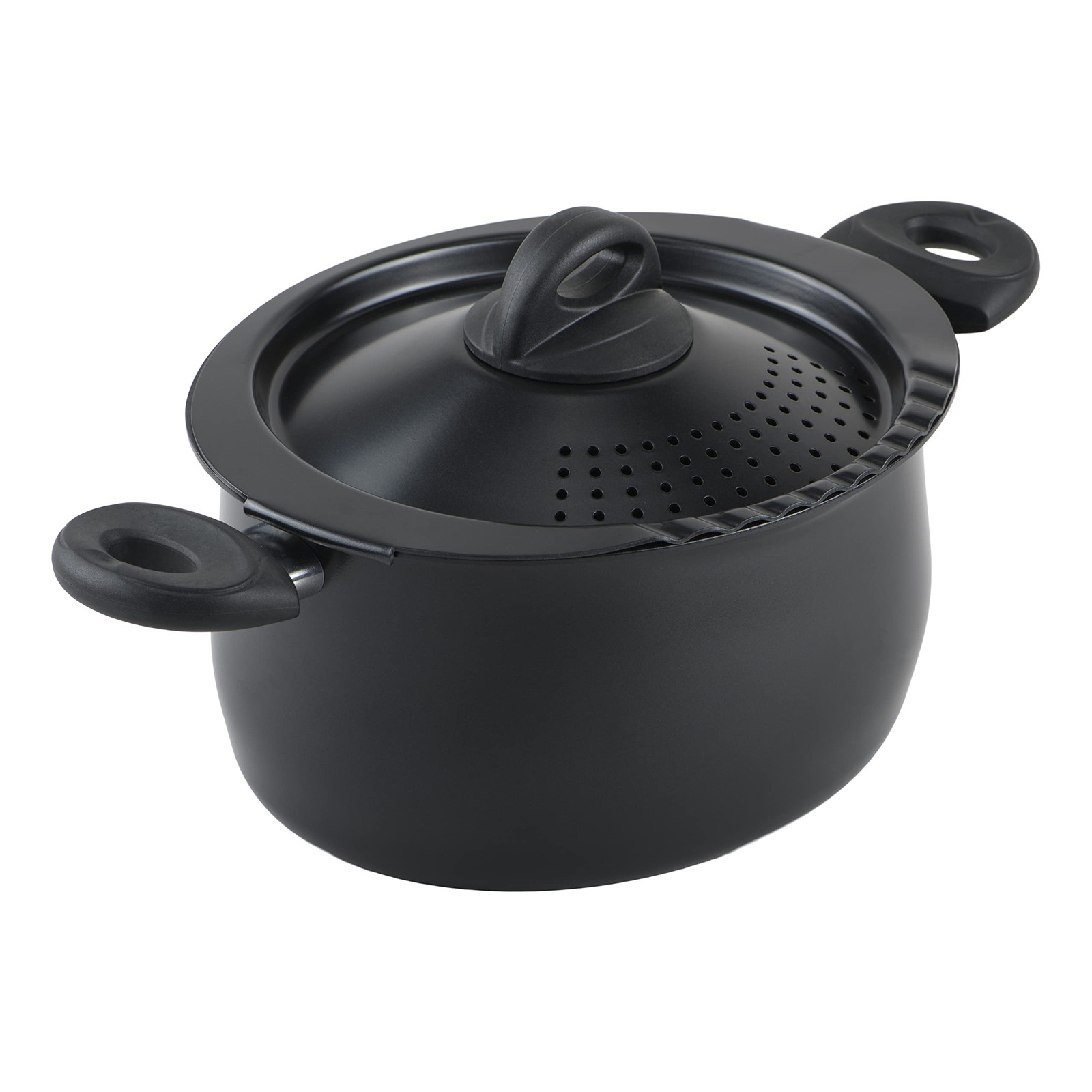 Bialetti – 7265 Bialetti Oval 5.5 Quart Pasta Pot with Strainer Lid, Nonstick, 1