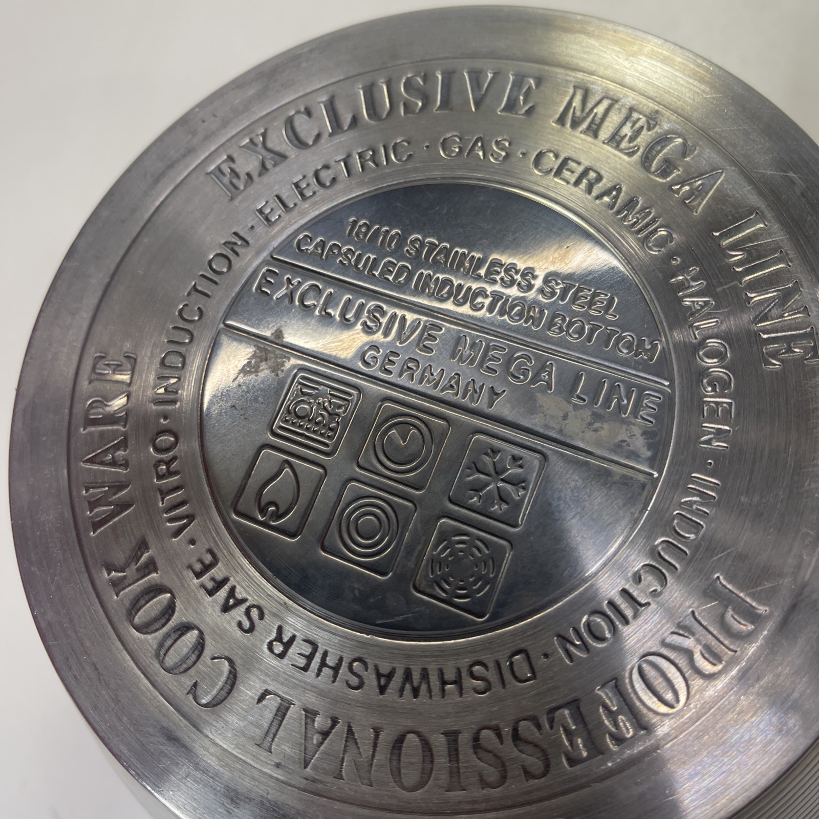 Rare Exclusive Mega Line Germany 18/10 SS 1.7L Sauce Pan W/ Temp Gauge Lid