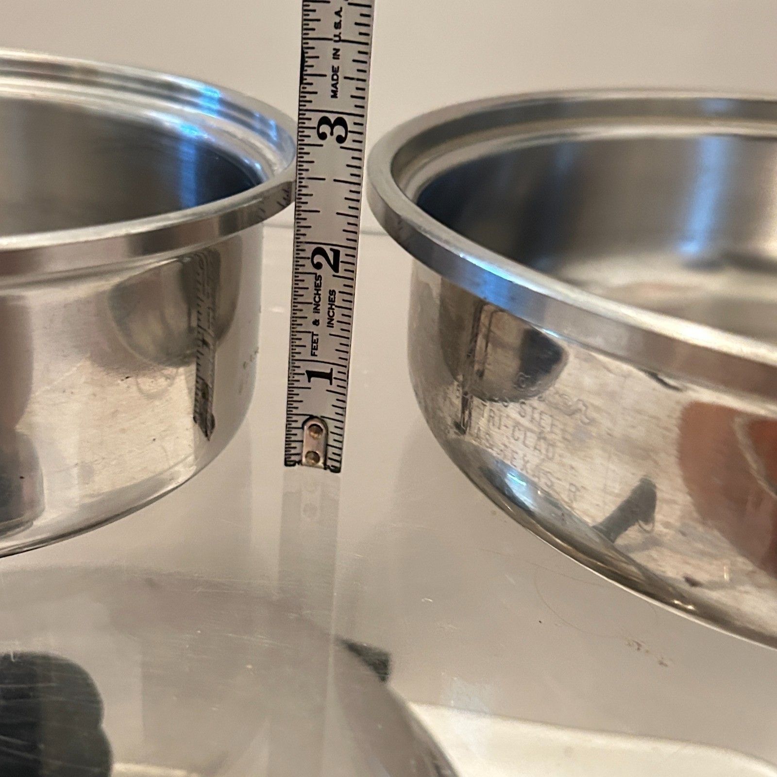 12 Piece Saladmaster Pots & Pans Lot Tri-Clad Stainless Vapo Lids Egg Poacher