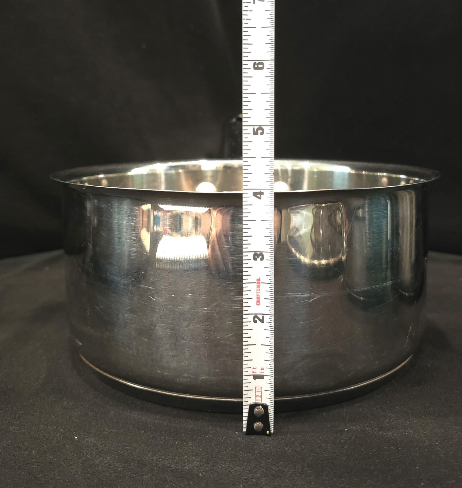 Wolfgang Puck Cafe Collection 8 piece set 18/10 Stainless Cookware Set EUC