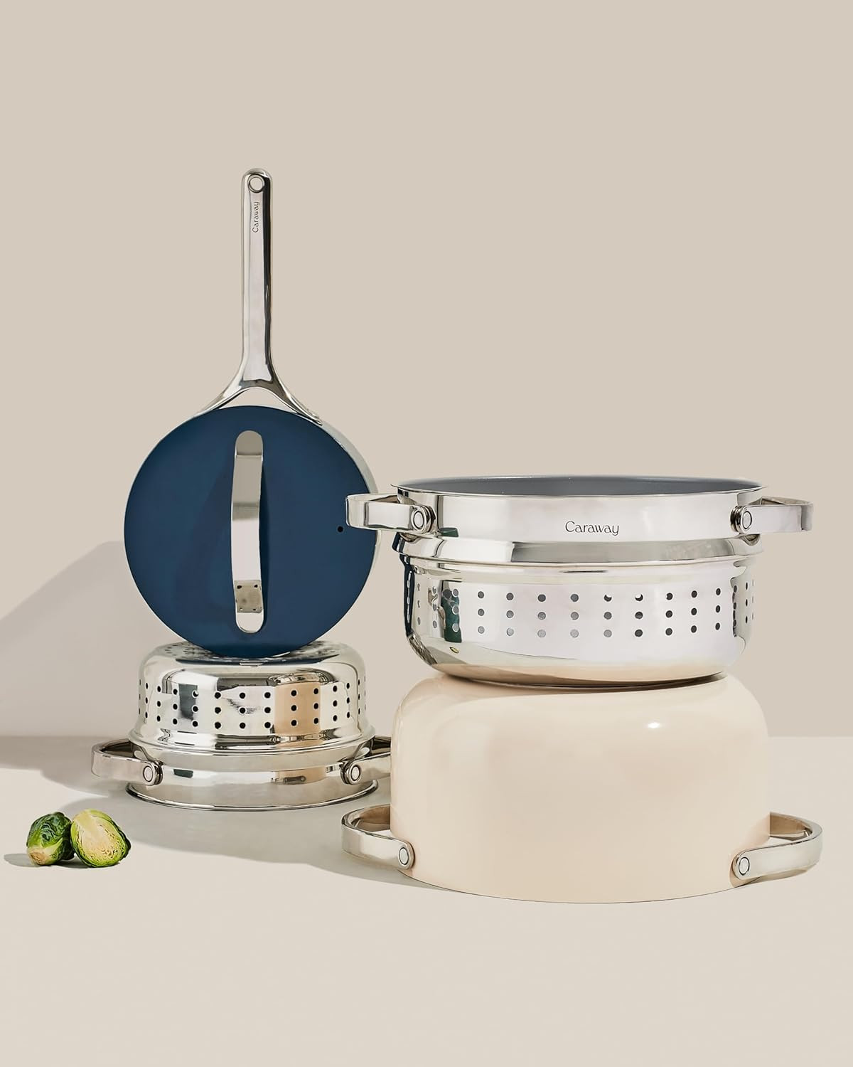 Large Stainless Steel Steamer with Handles – Non Stick & Non Toxic Coating