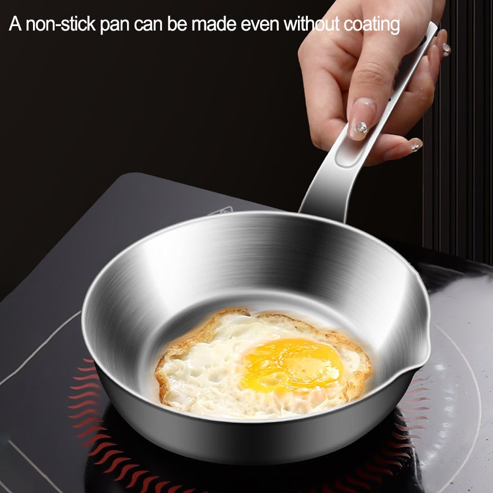 Compact Cooking Pan 316 Stainless Steel for Single Servings and Sauces
