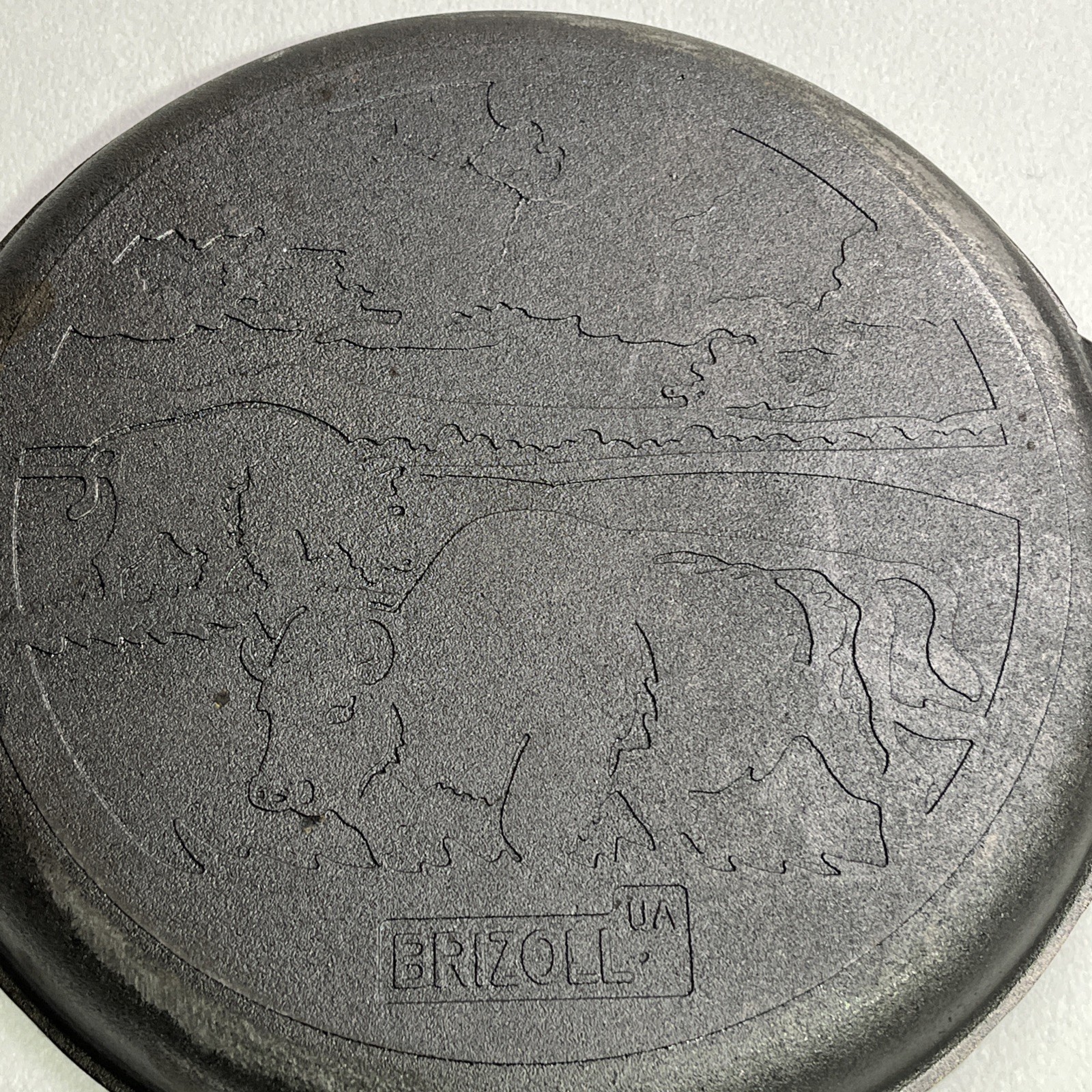 BRIZOLL 15L Cast Iron Kazan Lid / Frying Pan 40cm Replacement Pan – Bison Design