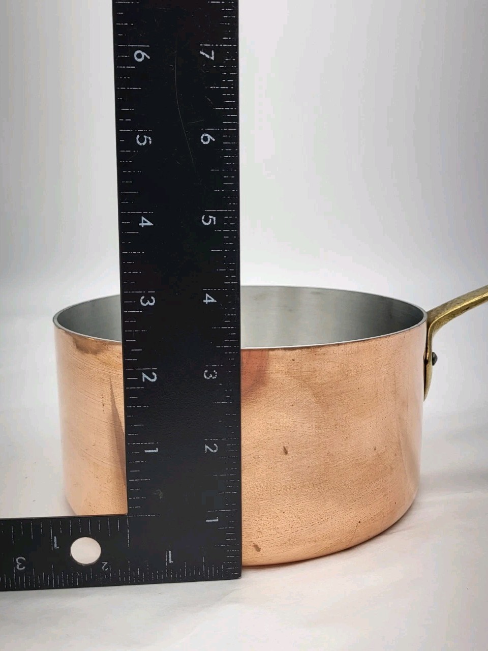 La Belle Cuisine Centuria International Copper Pot with Brass Handle – 1.5 Quart