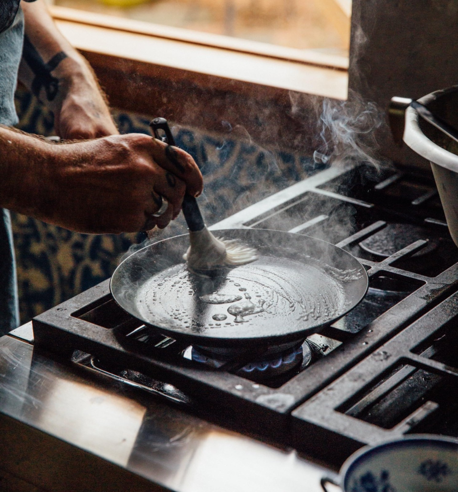 Bourgeat Black Carbon Steel Crêpe Pan, 8 1/2″