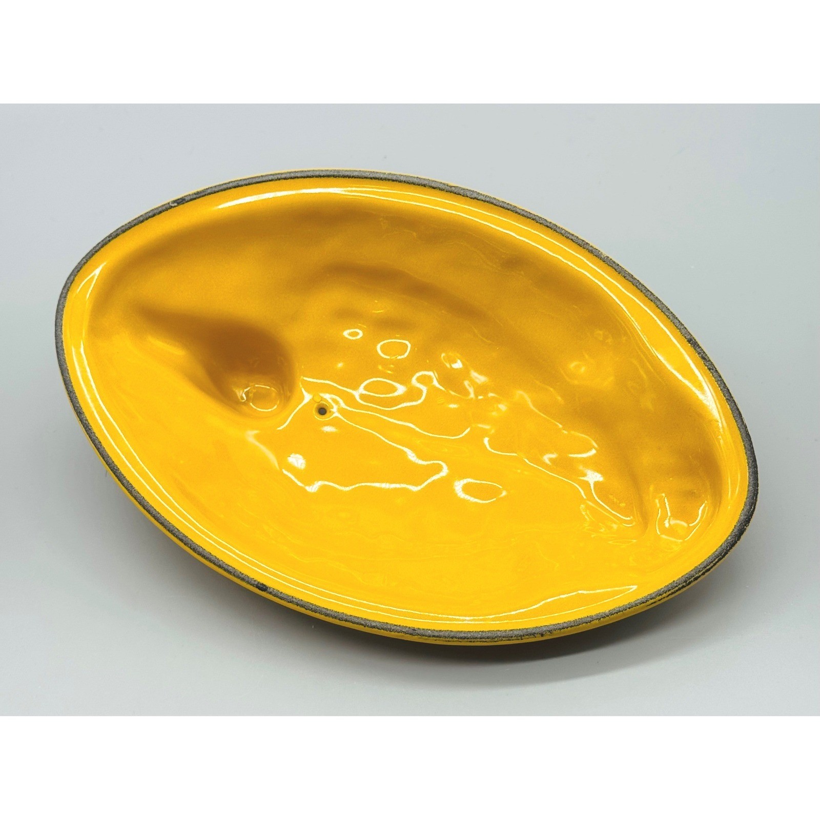 Chasseur France Yellow Duck Enameled Cast Iron Pate Terrine Mold 1.25 Quarts