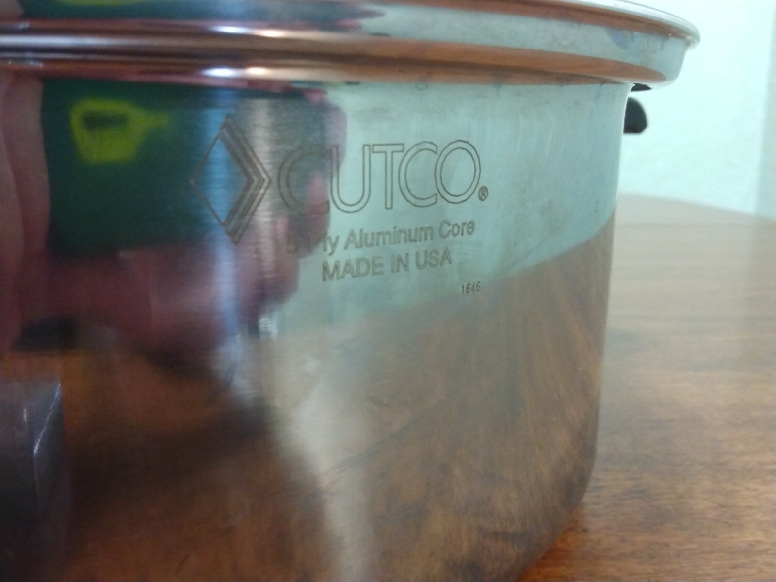 Cutco 6 Qt Dutch Oven Stock Pot 5-Ply Aluminum Core w/Dome Cover Made In USA