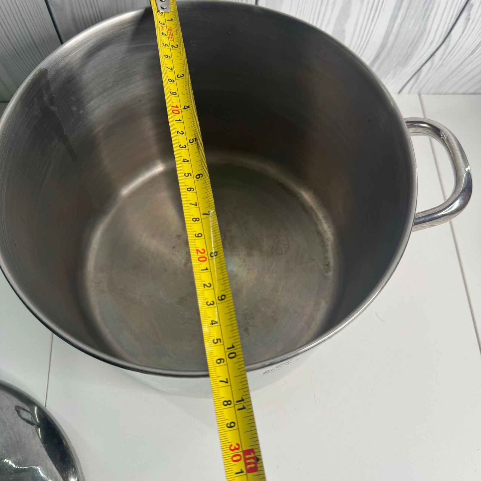 Vintage Revere Ware 2070 10 Qt Stainless Steel Stock Pot And Lid