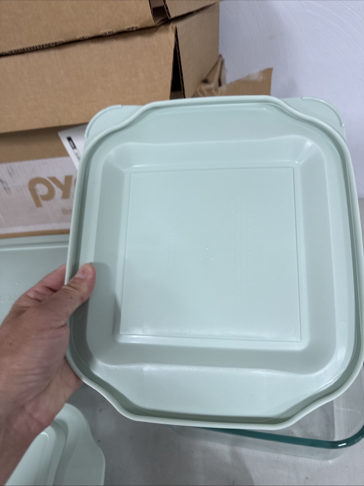 Pyrex Deep 6pc Glass Baking Dish Set (9″X13″, 7″X11″, 8″X8″) Bpa-Free Sage Lids