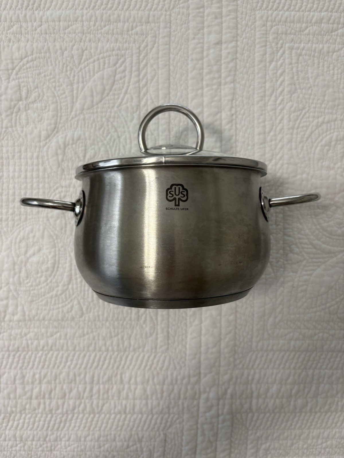 Schulte-Ufer 6 Qt 1611 Stainless Steel Pot With Lid Made In PRC