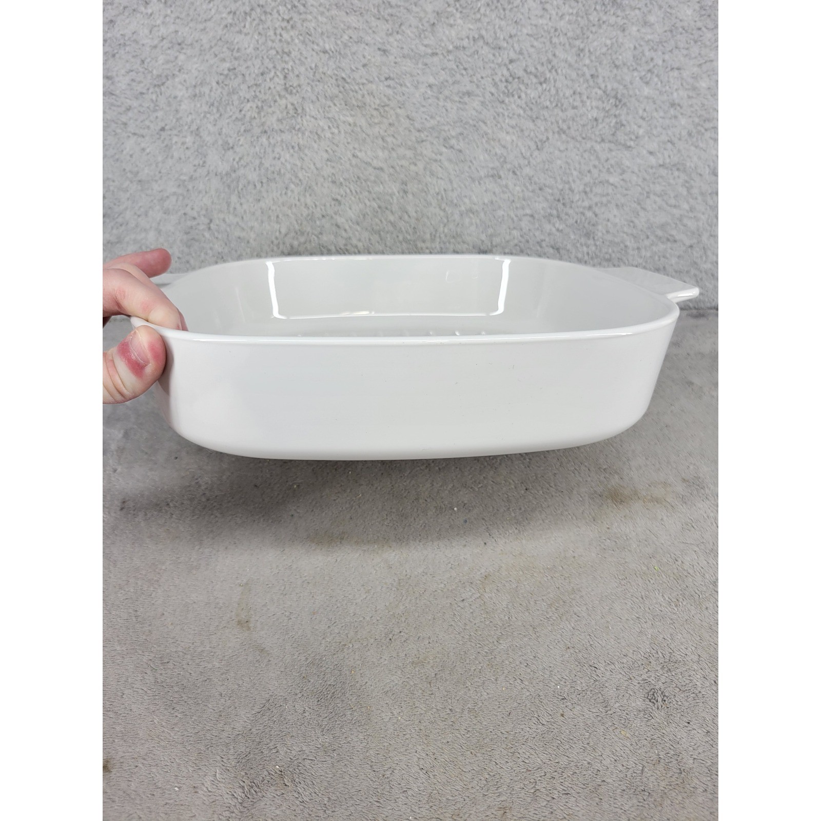 Corning Ware M-10-GR-B 10 Inch Grill Pan Skillet Cooker White Pyroceram USA