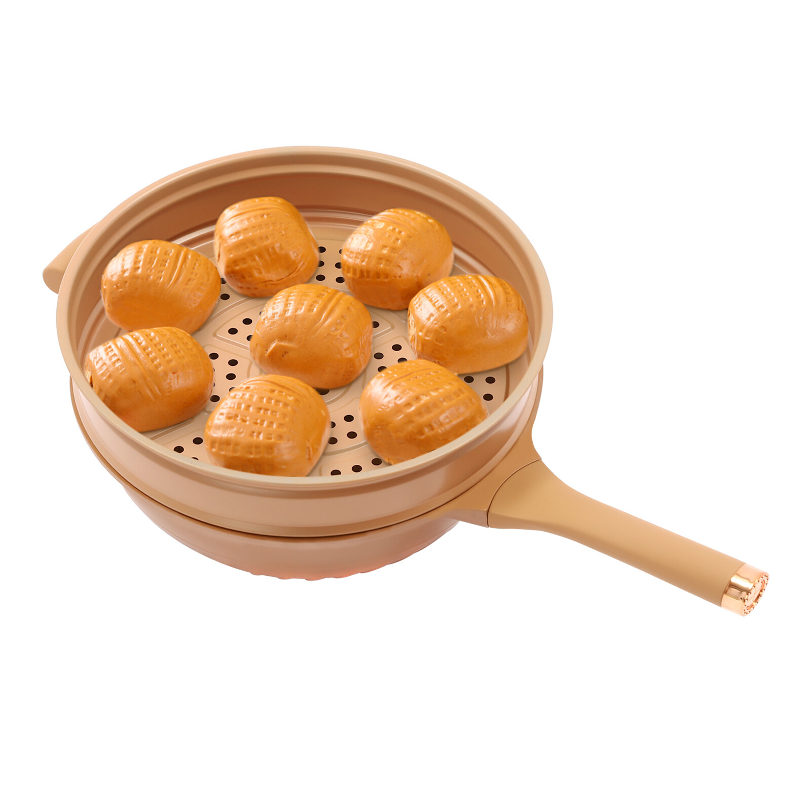 32cm Micro Pressure Cooker Pan – Die-Cast Aluminum Non-Stick With Steamer