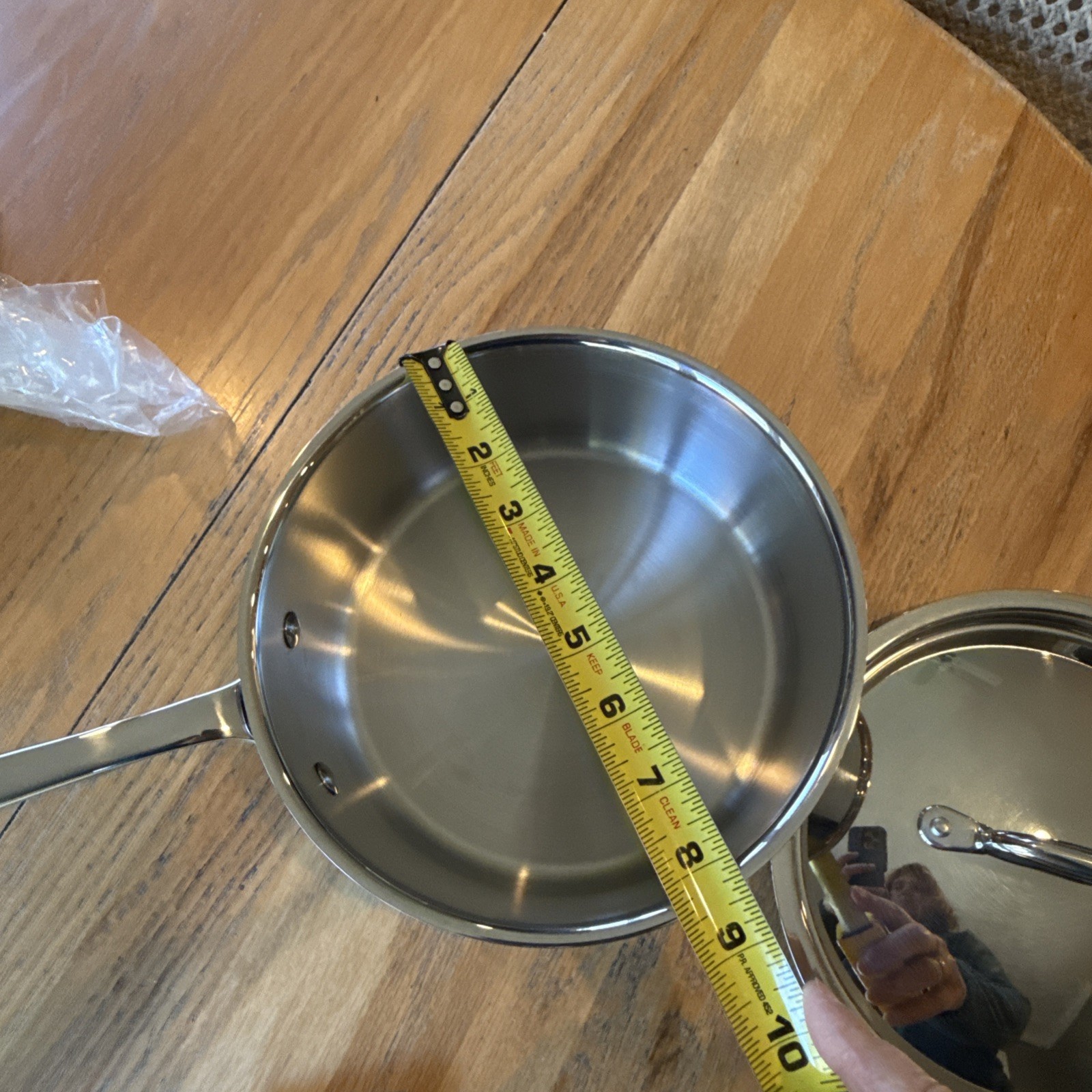 Brand New Ruffoni Pot 3qt Copper Core Premium Stainless Steel w/ Lid- Italy