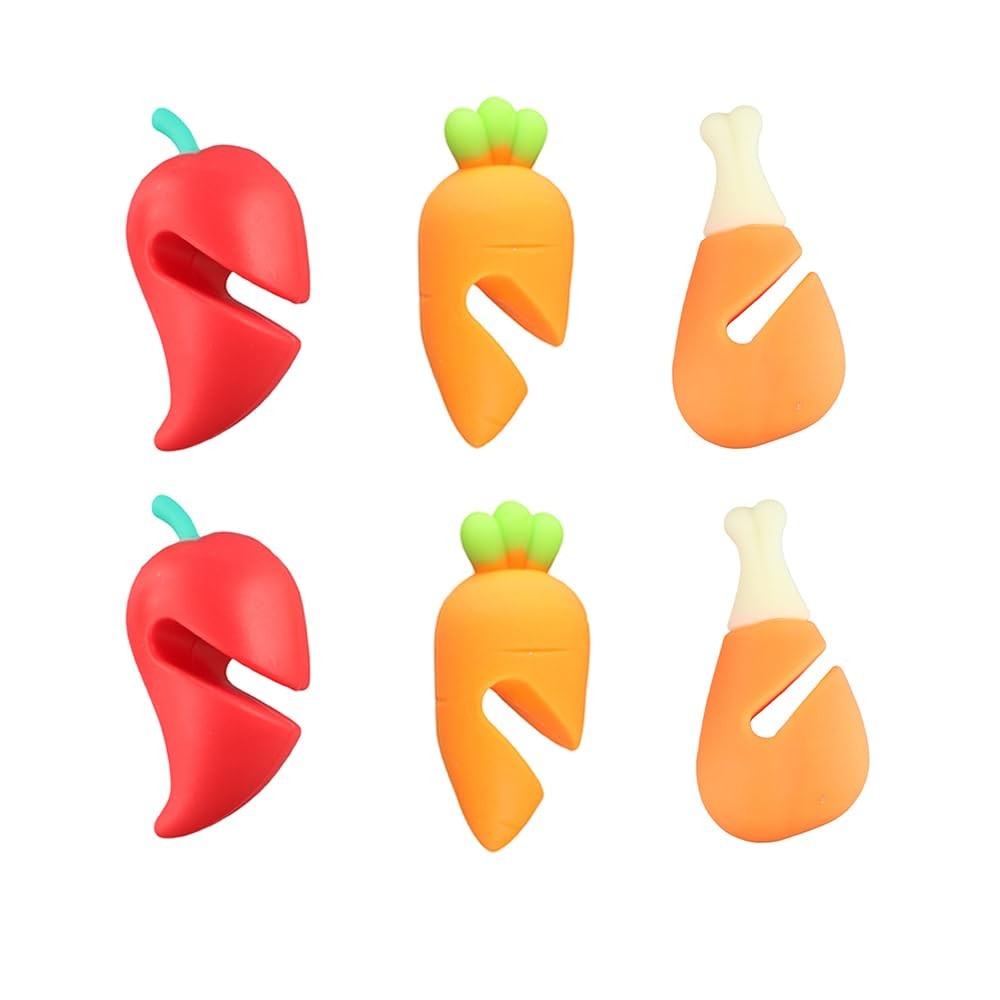 6 PCS SpillProof Lid Lifter Silicone Pot Spill Stopper Anti Overflow Pot