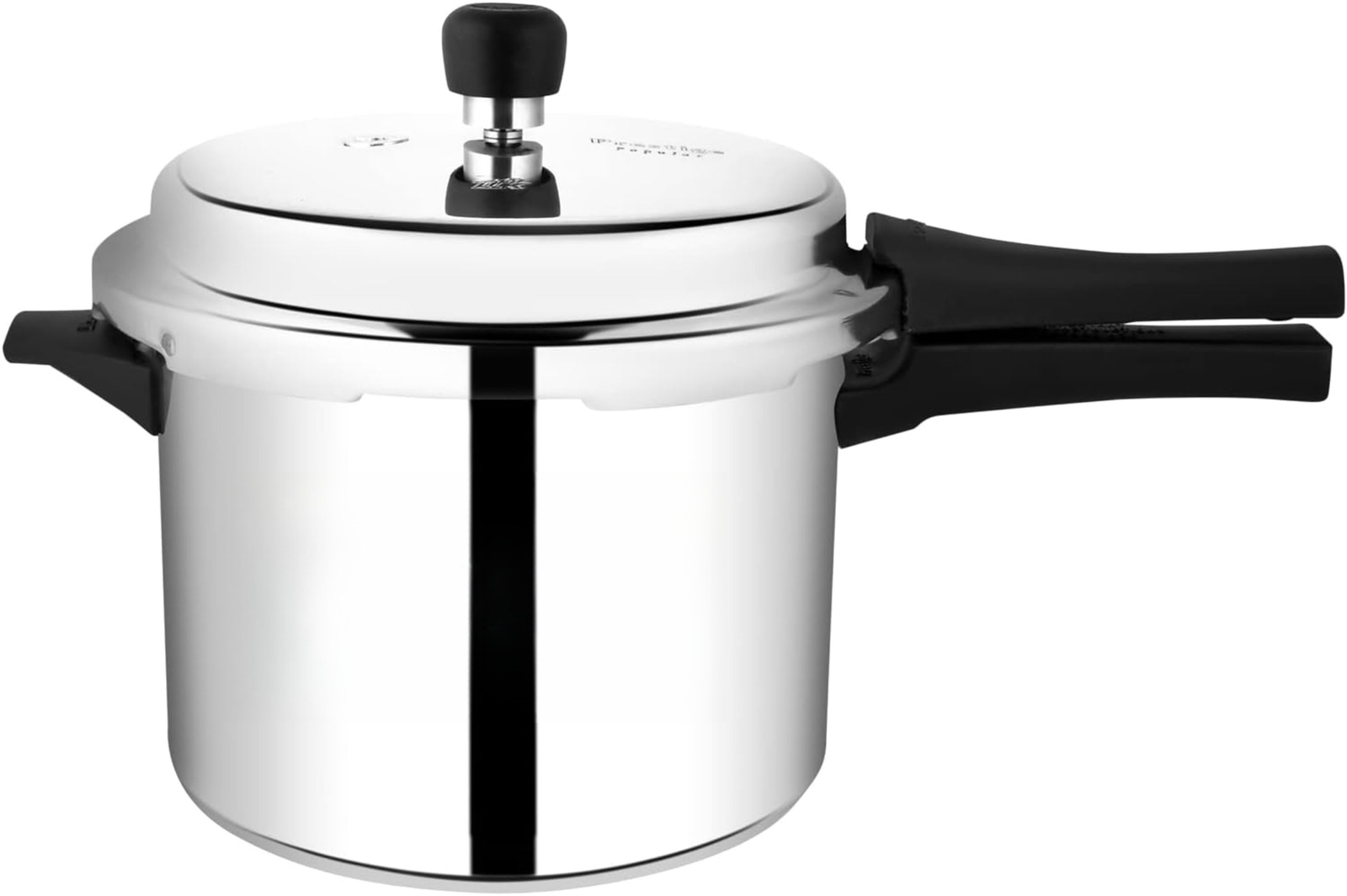 Aluminum Pressure Cooker, 5 Liter, Silver, Stainless Steel, 8 “D x 14 ‘W x 9 ’H