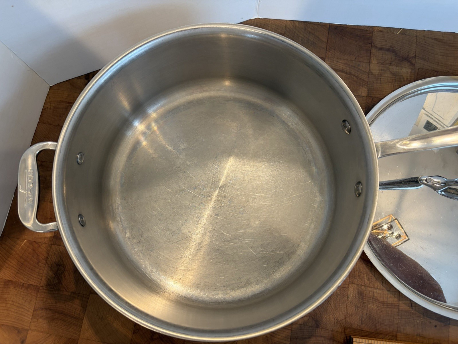 All-Clad Stainless Steel Deep Sauté/Frying Pan/Pot with Lid ~4″ x 11″