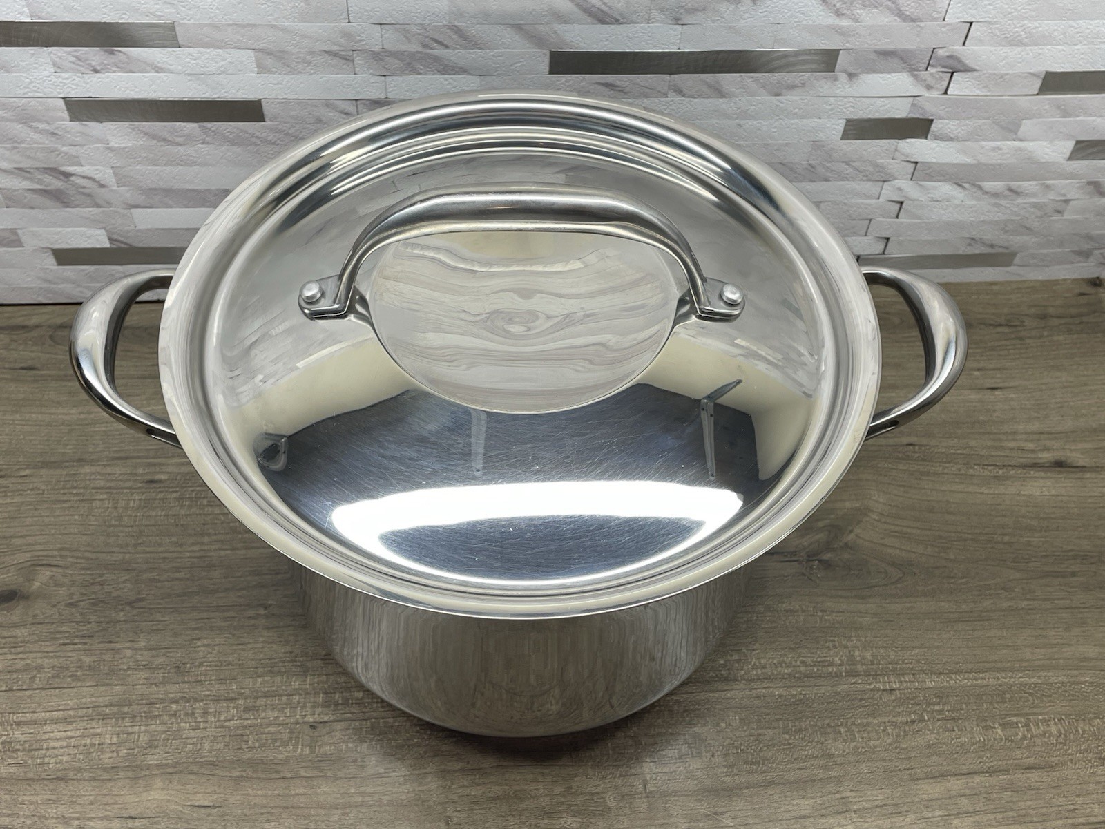 KIRKLAND SIGNATURE PROFESSIONAL QUALITY 8 Qt 7.5 L COPPER CORE STOCKPOT + LID