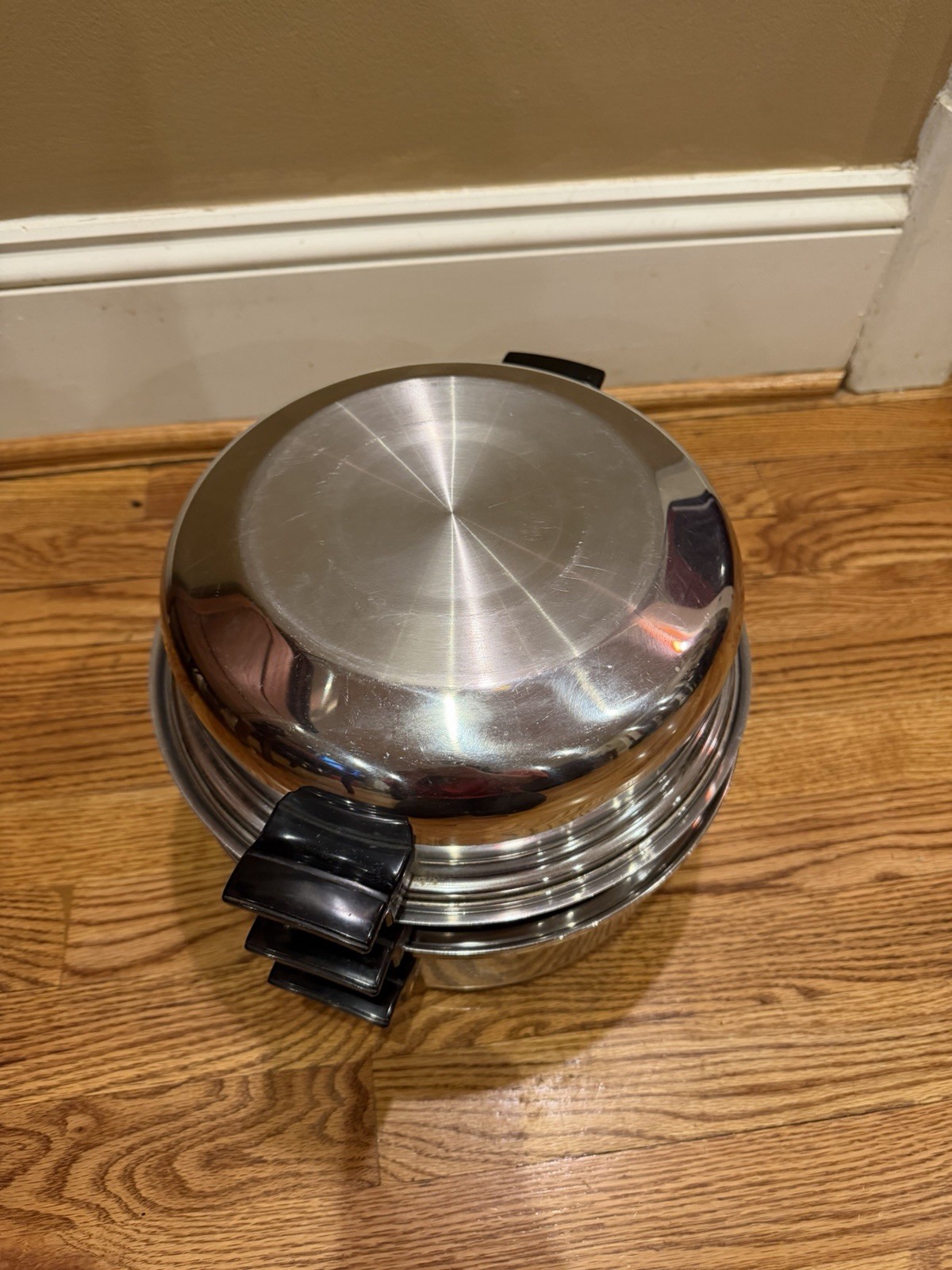 ROYAL QUEEN MULTI-CORE COOKWARE SET DOME LID STAINLESS STEEL READ DESCRIPTION