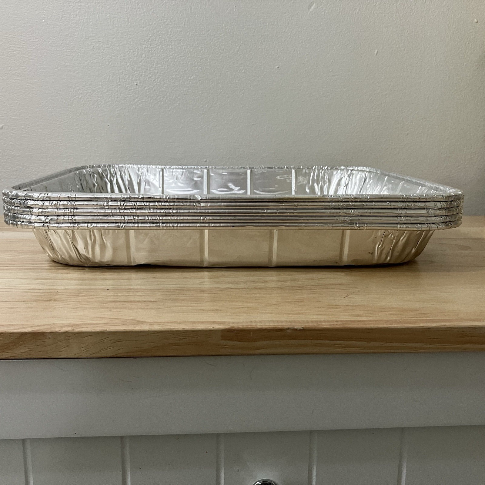 2013 Hefty EZ Foil Veggie Grill Pans (5) Barbeque 11.75×9.25×1.5 NEW USA NOS