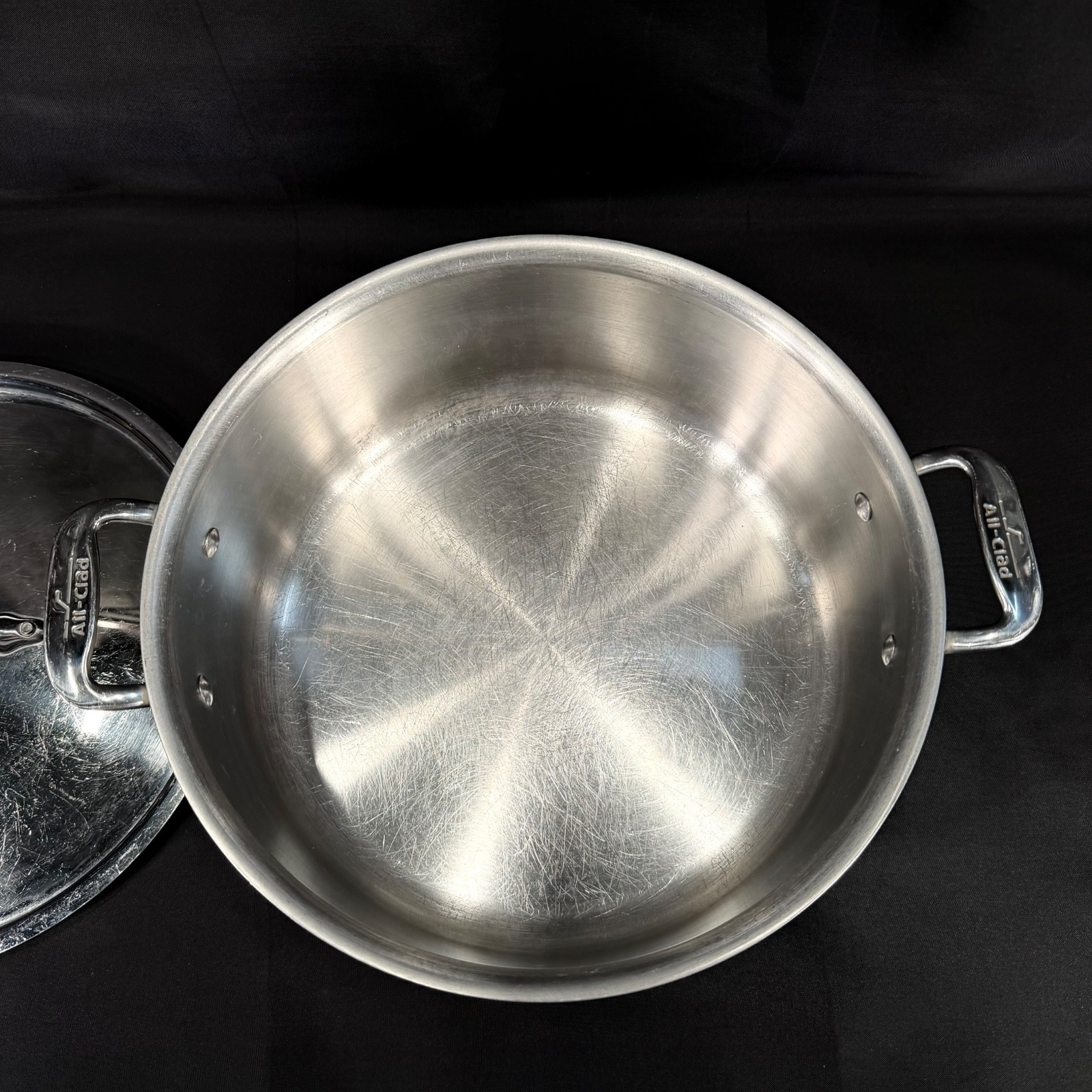 Vintage All Clad Master Chef2 Stockpot 6 Qt. Stainless Steel w/Lid – Made in USA