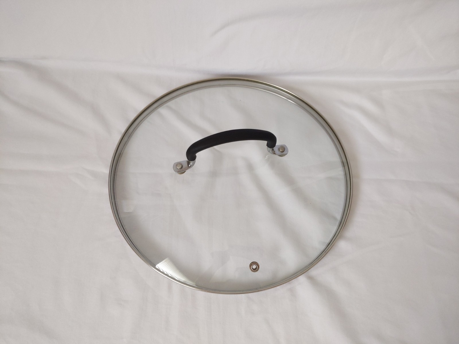 Glass Pot Pan Saucepan Lid Replacement Round Rim: 11.5 in Large Cookware Glass