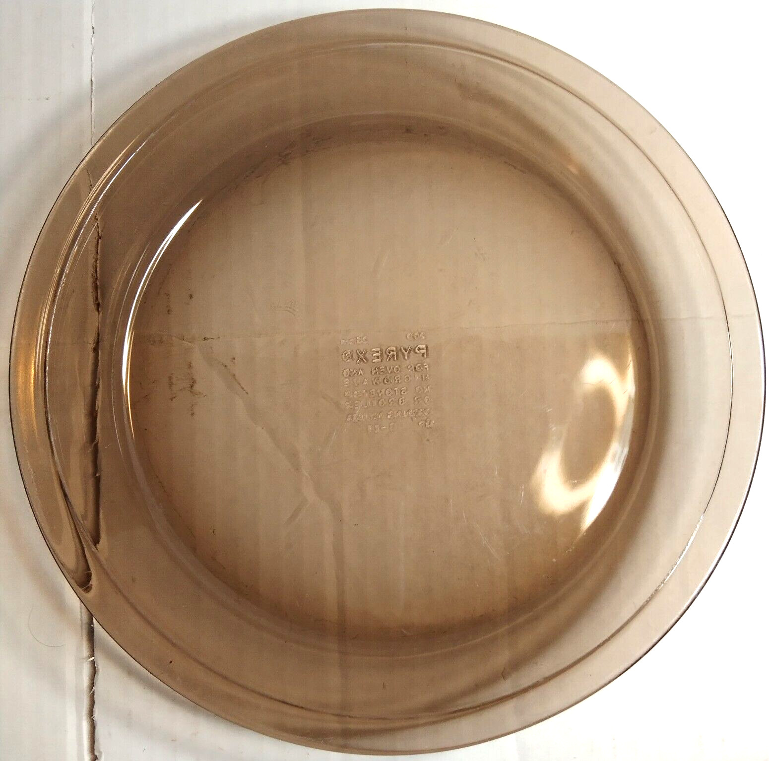 Pyrex [USA] 23cm Smokey Brown Pie Plate Dish [209]