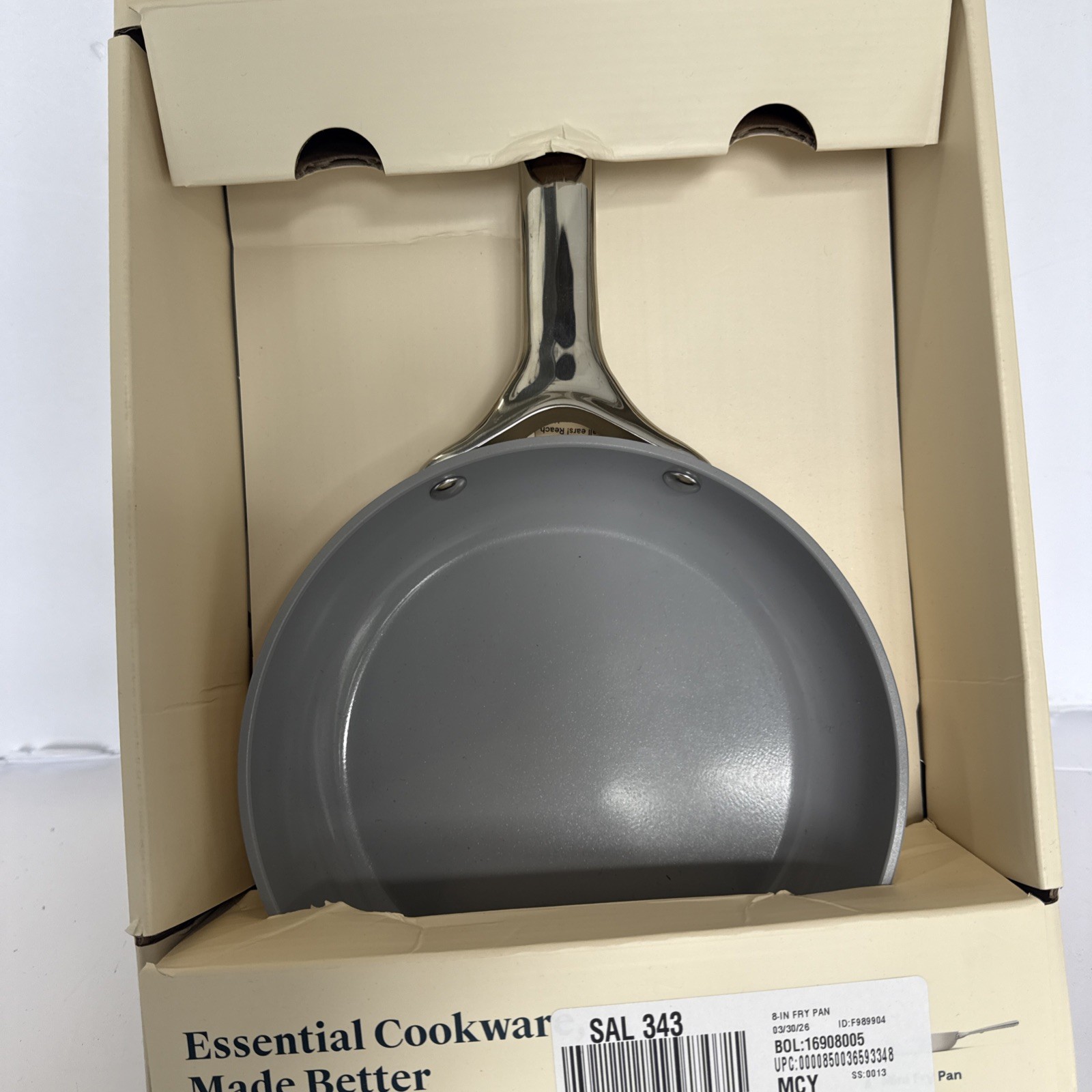 Elegant 8″ Nonstick Ceramic Mini Fry Pan – 1.05 qt – Oven Safe for Light Cooking