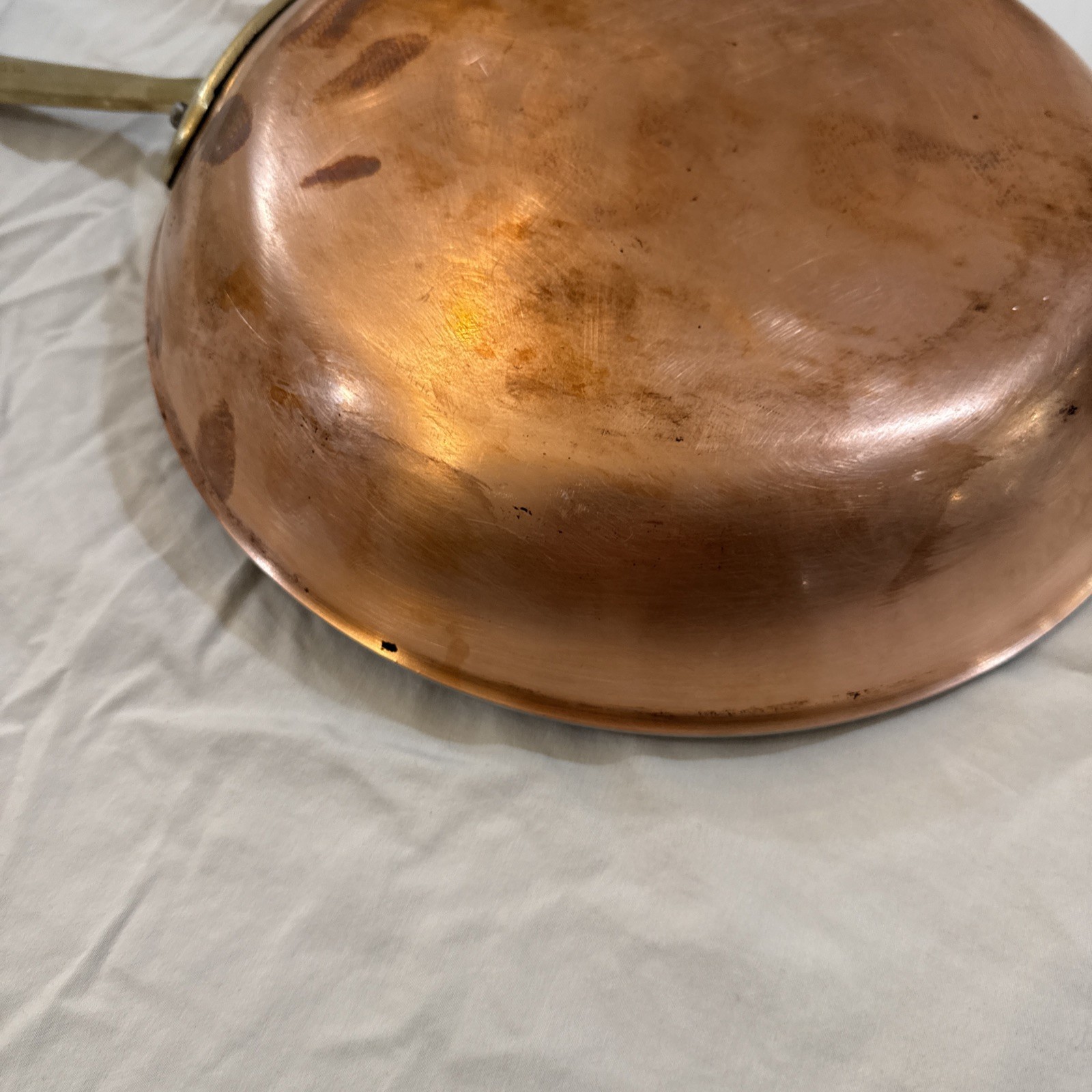 Vtg All-Clad Cop R Chef 12″ Frying pan Cop*r*Chef copper, SS, brass USA Nice!!
