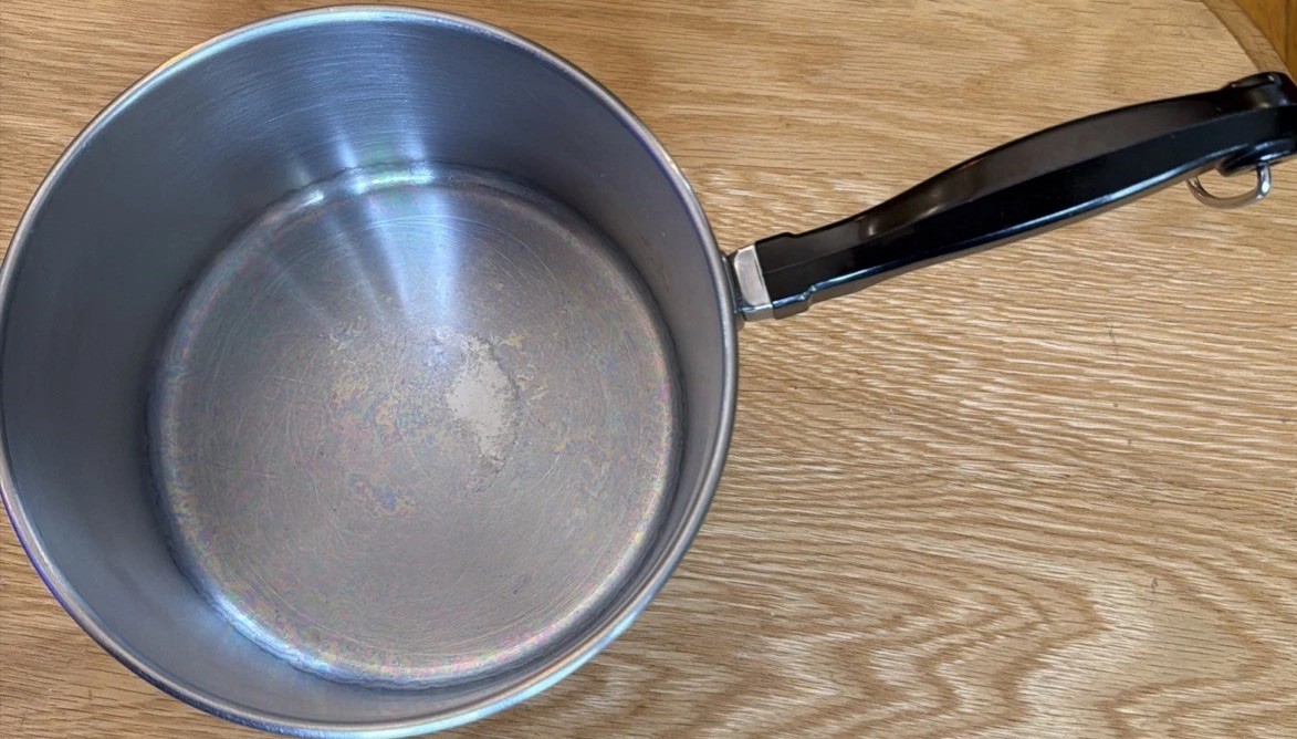 Farberware 2 Qt Stainless Steel Saucepan 1.9L Impact Bonded Base Unit NO LID EUC