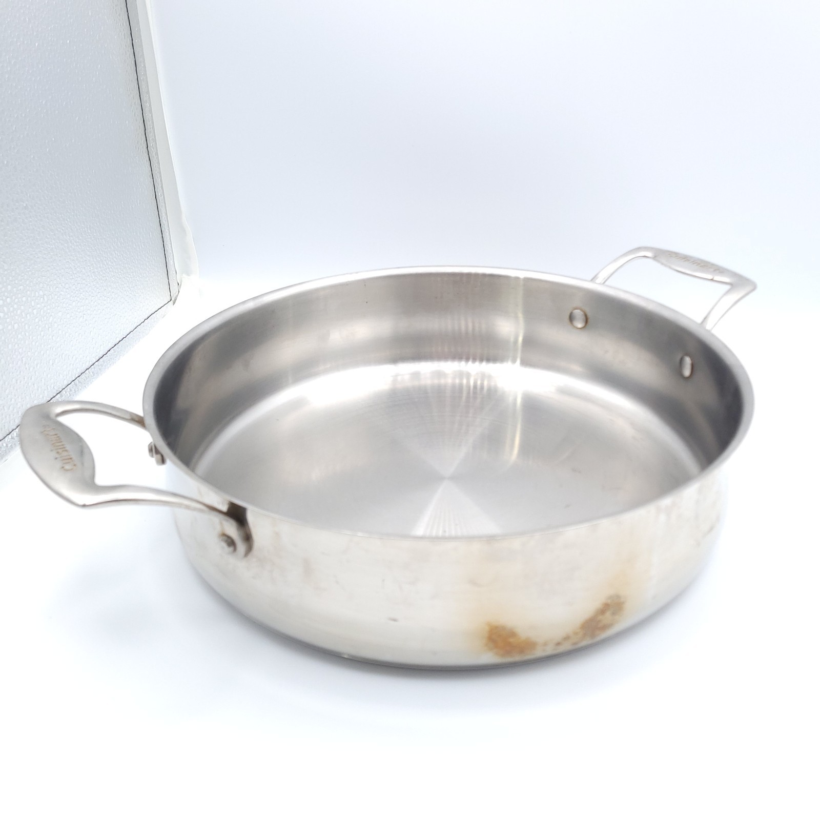 Cuisinart 5.5 Qt Casserole Pan Stainless Steel 12 Inch 4555-30 No Lid